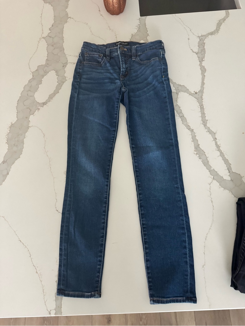 J. Crew Women's Straight-Leg Jeans in Dark Blue Wash